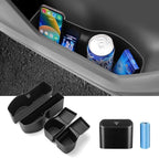 Canvcle Car Door Side Storage Box and Trash Can for Honda CR-V 2023-Present, 4 Compartments, Black, Matte, Scratchproof, 9L Capacity, 50 lbs Max Weight, Easy Install