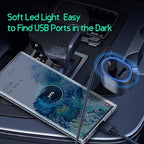 Samsung Super Fast Dual Car Charger (45W+15W) with Super Fast Charging Cable for Samsung Galaxy S26 S25 S24 S22 S21 S20 Ultra Plus Note 10+,Pixel,Note 20,PPS Car Charger