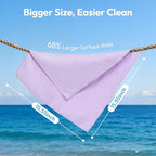 Professional Auto Detailing Microfiber Cloths 6 Pack, 15.5"x15.5" Glass Cleaning Towels for Car Windshield, Window and Interior, Lint Free Streak Free Polishing Rags for High Gloss Shine
