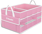 K KNODEL Car Trunk Organizer, Collapsible Car Trunk Storage Organizer, Car Organizer and Storage for SUV, Truck, Sedan (Small, Pink)