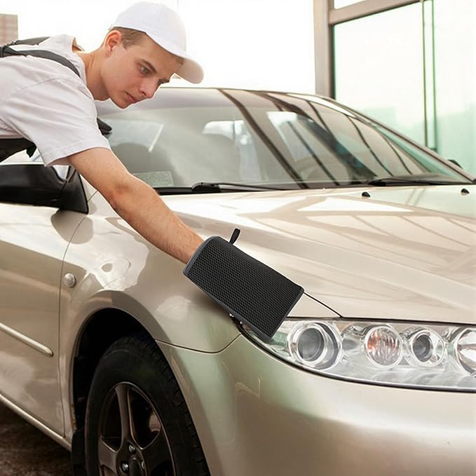2 Pcs Fine Grade Clay Mitt for Car Detailing, Synthetic Clay Towel Glove for Paint Decontamination, Removes Dirt, Grime & Iron Contaminants from Paint, Glass & Wheels