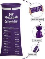 MP MOZZPAK Vomit Bags Disposable 35 Pack - 1000ml Emesis Bags, Leak-Proof Barf Bag, Travel Friendly Puke & Nausea Bag for Motion Sickness, Medical Grade Throw up Relief for Car, Airplane, & Road Trip