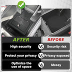 BestEvMod Center Console Safe Vault LockBox Compatible with Chevy Silverado EV/GMC Sierra EV 2026 2025 2024 Pickup Gun Safe Vault Console Storage Interior Organizer Security Anti-Theft (Not Fit ICE)