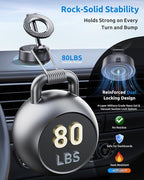 Vacuum Magnetic Car Phone Holder, 360°Adjustable, Compatible with iPhone 12-17 Series & Dashboard Mount & Tesla, 80+LBS Strong Suction Cup Phone Holders for Your Car, MagSafe-Compatible (Carbon Fiber)