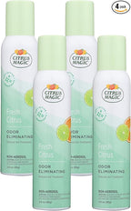 Citrus Magic Natural Odor Eliminating Air Freshener Spray, Fresh Citrus, 3-Ounce (Pack of 4)