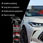 Nano-Quick Ceramic Coating Pro, Nano-Quick Coat Restores, Quick Effect Coating Agent, Advanced Car Quick-Acting Coating Agent Spray, Lasting Luster, Works on All Paint Types (1Set)