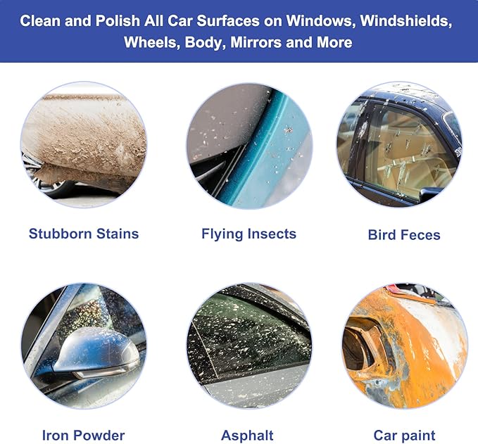 Clay Mitt 2 Pack, Clay Bar Mitt for Car Detailing Fine Grade Towel Reusable Wash Glove for Car Detailing and Polishing