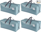 VENO 4 Pack Heavy Duty Moving Bags with Backpack Straps, Zippers & Handles, Extra Large Packing Bags for College Dorm Essentials, Moving Supplies Alternative to Cardboard Moving Boxes
