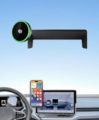 Qi2.2 Max 25W Fast Wireless Car Charger Phone Holder for Volkswagen ID.4 2024 2025 2026 / VW ID.Buzz 2025 2026 12.9-Inch Screen, Magnetic Phone Mount Compatible with MagSafe