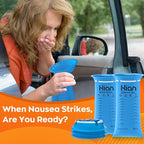 Hion Vomit Bags Disposable – 62 Pack 1000ml Emesis Bags – Leak Resistant, Medical Grade, Portable – Perfect for Motion, Car & Aircraft Sickness, Pregnant Women