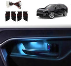 Door Bowl Light Fit for Toyota RAV4 2022 2023 2024 Inner Door Handle Accessories Bowl Shape LED Light Ambient Light Interior 4 pcs (Ice Blue)