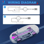 MICTUNING C2 Curved RGBW LED Rock Lights - 4 Pods Underglow Multicolor Neon Light with Wiring Switch Kit, Bluetooth Controller with APP Control