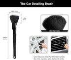 9PCS Car Wheel Tire Brush Kit, Tire Brush, Wheel Cleaner Brush, Soft-bristled Rim Cleaner Brush, Car Towel,Microfiber Bendable Brush Tire Shine Applicator Pad, Car Detailing Brushes Supplies Kit