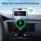 Coolpow for Magsafe Car Mount Charger【100% Stable】 15W Magsafe Car Charger Magnetic Phone Holders for Your Car Accessories for Women Men Gifts for Mothers Day Wireless Car Charger for iPhone 17 16 15