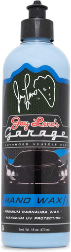 Jay Leno's Garage Carnauba Car Wax – Liquid Carnauba Polish for Cars, Auto Wax for Deep Shine and Protection, Professional Car Waxing Kit for Car Detailing and Vehicle Cleaning Supplies – 16 oz