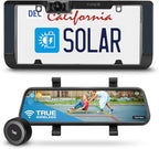 Type S True Wireless Solar Powered Smart HD Backup Camera | License Plate Frame Mount | Self-Charging | 3 Minute Installation | Universal Compatibility | 720p Night Vision