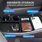 Lower Center Console Organizer Storage Tray for Mercedes Benz EQS 450+ 400 580 AMG SUV/EQE 350 350+ 500, Interior Accessories Insert Storage Tray for 2026 2025 2024 2023 EQS/EQE, Black