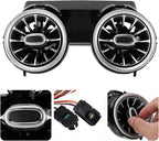 3 Color Rear LED Vent Ambient Light Kit for C GLC Class W205 X253 2015‑2018 ABS PC Replacement Rear Outlet with Matte Finish