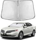 EcoNour Windshield Sunshade Compatible for Lincoln MKS 2009-2014 2015 2016, Sun Visor for Front Windshield & Window Sun Shade Cover, UV Heat Blocker & Protector, Car Accessories