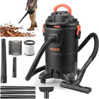 VEVOR 3-in-1 Shop Vac, 8 Gallon Wet Dry Shop Vacuum, 4.5 Peak HP Portable Vacuum Cleaner with Blower, Dual-Filter, 950W Input Power, 1.25in x 7ft Hose, 9.8ft Cord for Jobsite, Workshop, Garage, Home