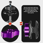 Tackform LINK Vent Phone Mount Compatible with 2015-2020 Ford F-150, 2017-2021 Super Duty, 2018-2021 Expedition | Aluminum | Universal Magnetic Holder | 2" Arm | Purple Knob | (NOT MAGSAFE Compatible)