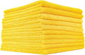 The Rag Company - Edgeless 365 Microfiber Towels (10-Pack) Premium 70/30 Blend, Professional Polishing, Wax Removal, Auto Detailing, 365gsm, 16in x 16in, Gold