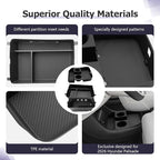 LUWU 2026 Palisade Accessories for 2026 Hyundai Palisade Accessories Palisade LX3 Lower Center Console Organizer, Armrest Console Tray Storage Box Black 3-Pack (Only for 7-Seat)