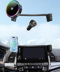 Qi2.2 25W Magnetic Car Mount Charger for 2018-2024 Honda Odyssey Accessories, for Fast Charging Cell Phone Holder 8 Inch Screen Fixed Clip with Cooling Fan＆54W Fast Adapter