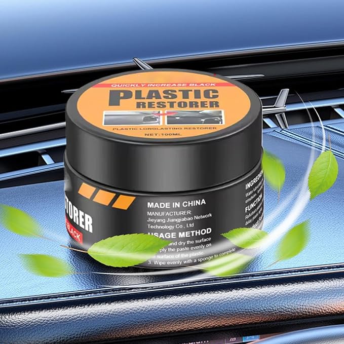 Car Leather Care Cream – Interior Restoration Paste, Deep Conditioning Formula, Long Lasting Shine Protection, Soft Texture Application, Non Greasy Finish | Ideal for Auto Detailing Dashboard Door