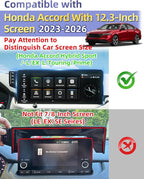 PZK Car Phone Holder for 2023-2025 2026 Honda Accord Hybrid Sport /-L/EX-L/Touring/Prime (Only for 12.3-inch Screen) Auto Lock Car Phone Mount with Stroage Box Not Affect Vent (Not Fit for LX/EX/SE)