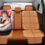 Meolsaek Car Seat Protector for Child Car Seat, Durable 600D Fabric Waterproof Car Seat Cover with Thick Pad Non-Slip Backing，No Imprints (Tan-1 pc)