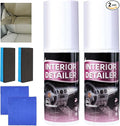 2PCS Car Interior Cleaner, Deep Cleaner Polishing, Interior Detailer Spray, for Cleaning Rubber, Plastic, Leather Surfaces Inside the Car