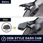 Mangoal Front 4K & Rear 1080p Dash Cam fit for GMC Sierra Select 1500 2014-2021 Select 2500/3500 2015-2023(Model E), NO Vehicle Sensor Cover, 2160P Video, WiFi & APP, 128GB Card