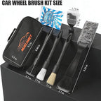 7PCS Car Detailing Brush, Ultra Soft Boar Hair Brush, Car Interior Detail Brush, Fiber Brush, Car Dust Removal Brush, Car Cleaning Gel, Cleaning Tool Set Suitable for Trucks, Cars, RVs, SUVs