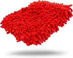 Maxshine Universal Red Chenille Microfiber Wash Pad | Professional High-Efficiency Car Wash Pad & Mitt Alternative | Scratch-Free Microfiber Cleaning Pad for Cars, Trucks, SUVs, Boats & RVs