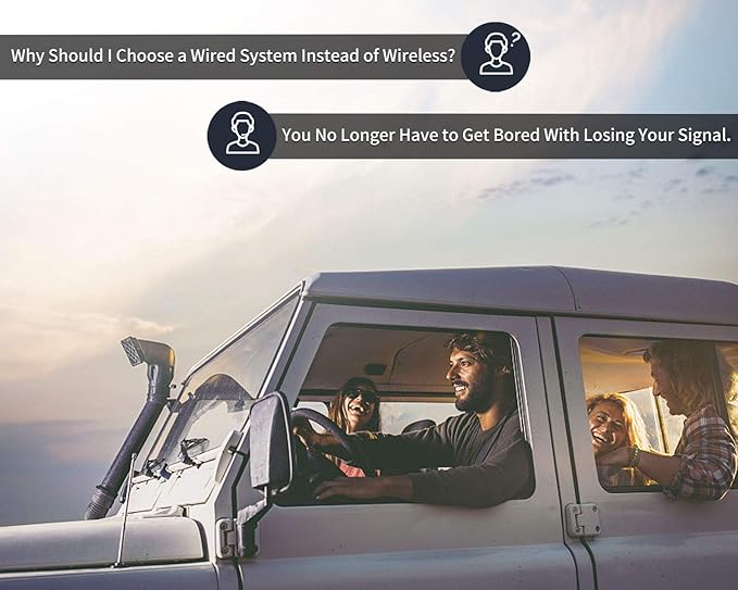 Fookoo HD 1080P 7" Wired Backup Camera System, 7-inch Quad Split Screen Monitor W/Recording, IP69 Waterproof Side View Rear View Cameras, Parking Lines for Truck/Trailer/RV/Tractor/ 5th Wheel (DY704)