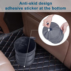 Car Trash Can, 2 Packs Mini Collapsible Car Trash Bin for Front Back Seat, Pop up Car Garbage Can, Portable Car Trash Bag Hanging for Vehicle SUV Rv Truck Accessories Interior, Grey
