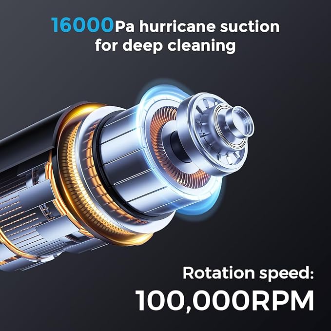 Apical Life Robot Vacuum and Mop (4000Pa) + Handheld Vacuum Cordless (16000Pa) Bundle, Smart Robotic Vacuum with Self-Charging & 150 Min Runtime + 100W Portable Vacuum for Car & Home, Pet Hair, Hardwo