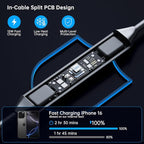 RGB Wireless Car Charging Pad for Magsafe, REESTECQI 15W LED Magnetic Wireless Charger for Car Non Slip Type C Charging Mat with 40W Car Charger Compatible with iPhone 17-12, Airpods (30CM Cable)