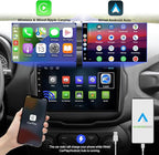 2+32G Android 13 Double Din Car Stereo for Jeep Renegade 2015-2020 with 9 Inch Touchscreen Radio Built-in Wireless Carplay/Android Auto/GPS/Bluetooth/FM/AUX-in/Steering Wheel Controls/Backup Camera