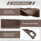 2PCS Car Seat Gap Filler Organizer, Upgrade Car Gap Filler with Fill and Storage Function for Storing Phones Keys Cards, Universal No Drop Seat Guard for Cars (Brown)