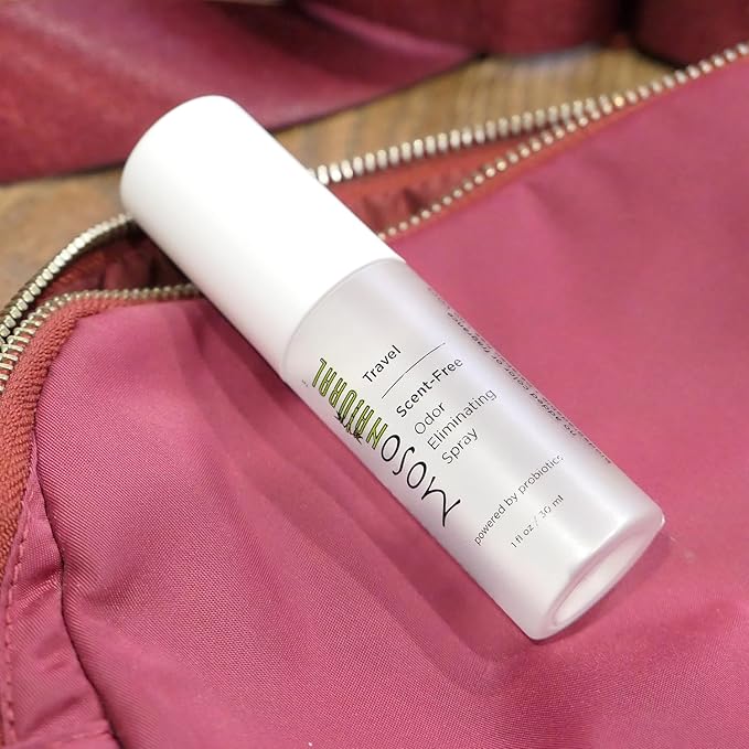 Moso Natural Scent-Free Travel Size Air Freshener Spray (3 Pack) An Unscented Travel-Size Odor Eliminator. 30ml