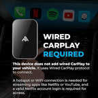 AUTOSKY LITE Box S 2026 – Wireless Adapter for CarPlay & Android Auto – Powerful New Processor – Netflix & YouTube via Phone Hotspot – Stable, Easy Plug & Play