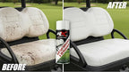Hardline Products USA RX Upholstery Multi-Purpose Foaming Cleaner – Professional Grade Golf Cart Seat Cleaner & Vinyl Restorer – Removes Sunscreen, Mud, & Tree Sap from EZ-GO, Club Car, All Golf Carts