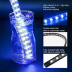 YUGUANG 4Pcs Underglow Kit for Car, APP Control Multicolor Car Underglow Light Kit Music Sync RGB Underbody Strips Light Waterproof for Cars Trucks SUVs
