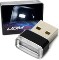 iJDMTOY Xenon White USB Plug-in Miniature/Nano LED Car Interior Ambient Accent Lighting Kit