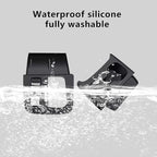Temmis Center Console Silicone Cup Holder Kit for Honda CRV 2023-2026 (Gasoline & Hybrid), Insert Center Consel Electrostatic adsorption Cover for Honda CRV 2023-2026-Black