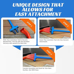 Vacuum Detail Attachment Tool | All-in-One Deepcleaning Crevice Cleaner/ Ice Scraper | The Best Car Accessories & Essentials | Wet & Dry Car Detailing Kit | Truck, Auto, & RV Cleaning Supplies (Blue)