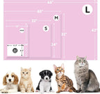 Stuffed Premium Soft Dog Couch Blanket, with Flannel Cute Paw Print, 30 * 70 inches, Cat Blanket Puppy Supplies Dog Products Stuff Essentials, Pink