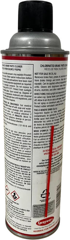 Sprayway SW330 Chlorinated Brake Parts Cleaner, 18.5 oz